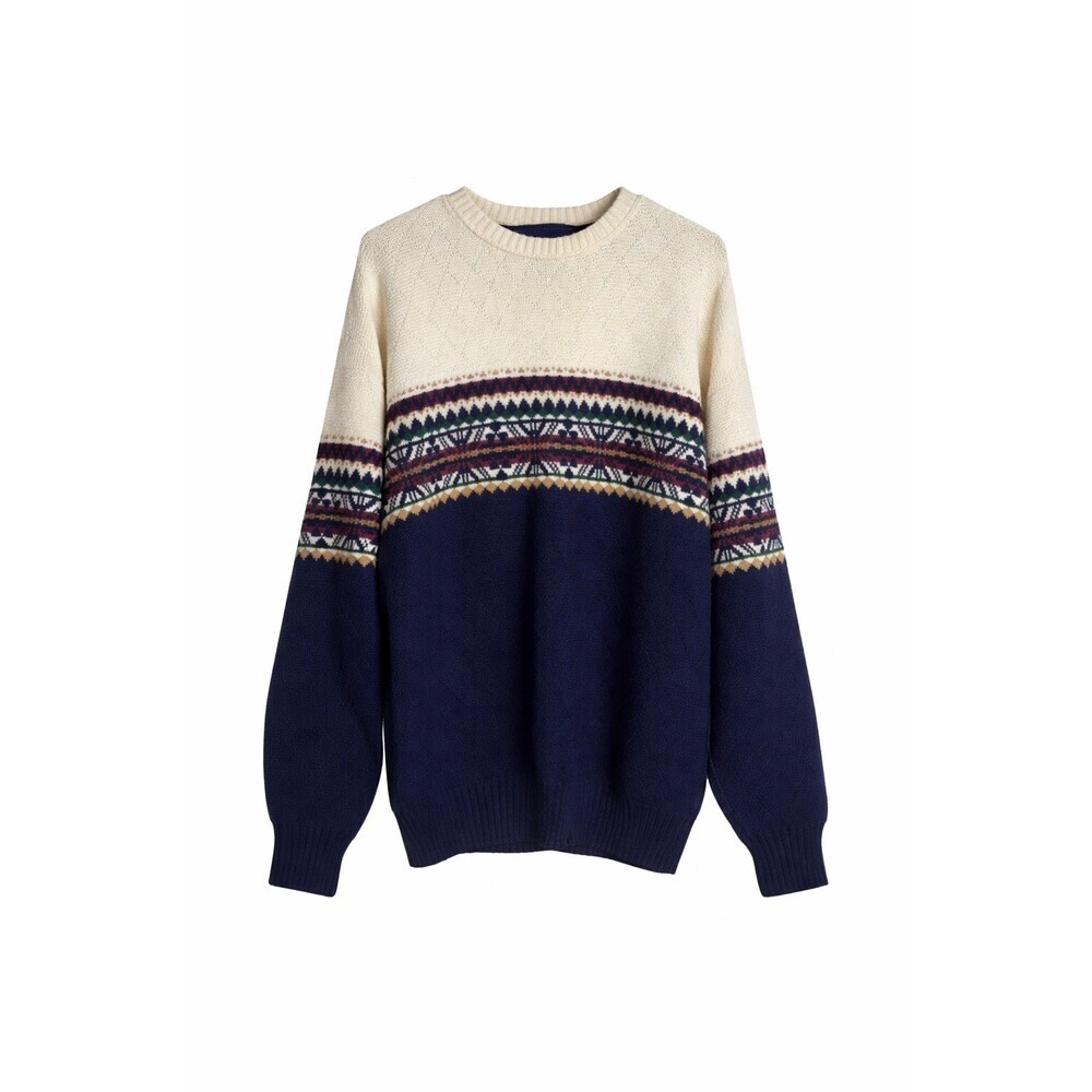 Vintage Ralph Lauren Chaps Men’s Fair Isle Knit Sweater Made In USA